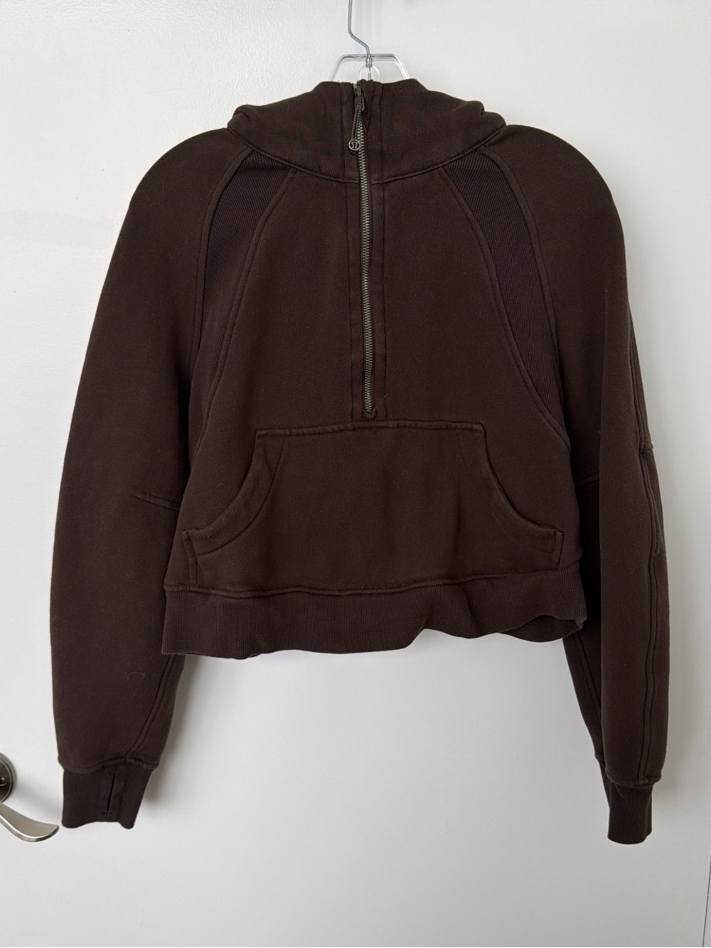lululemon athletica Brown Half-Zip Pullover Hoodie